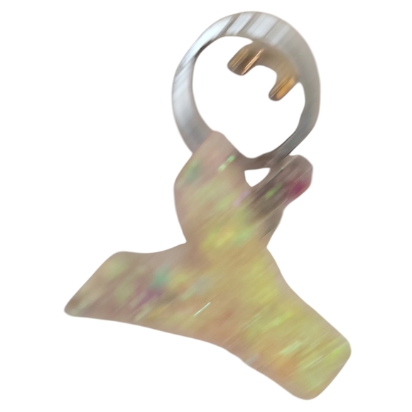 Fortune Y Resin Alphabet Letter  Keychain Sparkly Glitter Key Chain Bag - Picture 2 of 2